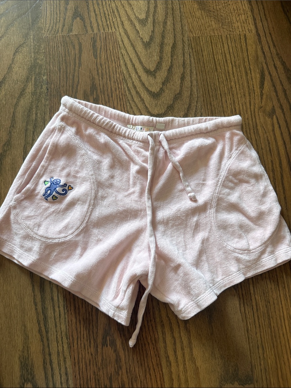 Women's Roller Rabbit Light Pink Lounge Shorts with Drawstring